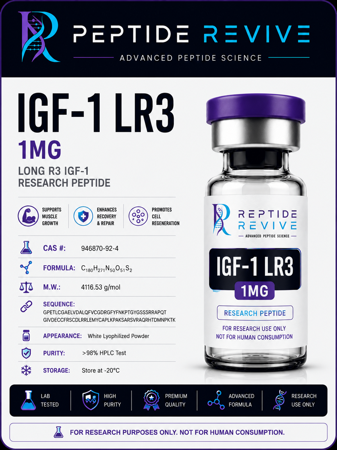 IGF-1 LR3 1mg